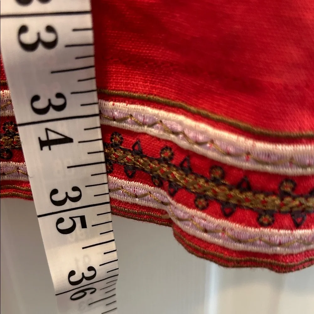Vintage Embroidered Red Shirt - Picture 7 of 9